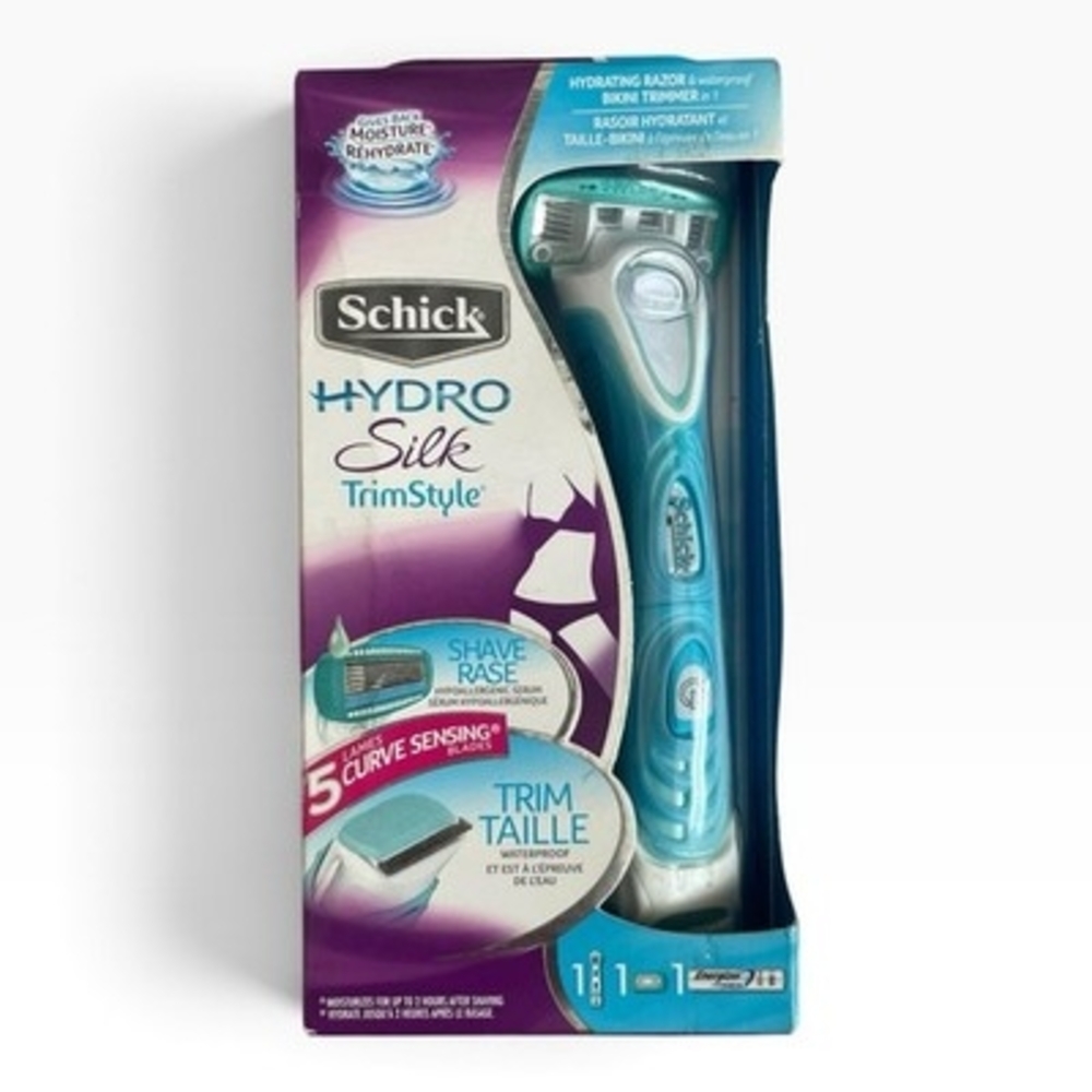 Schick Hydro Silk TrimStyle Hydrating Razor & Bikini Trimmer 2-in-1 New in Box